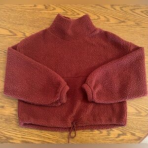 EUC Old Navy cropped sherpa, women’s size S